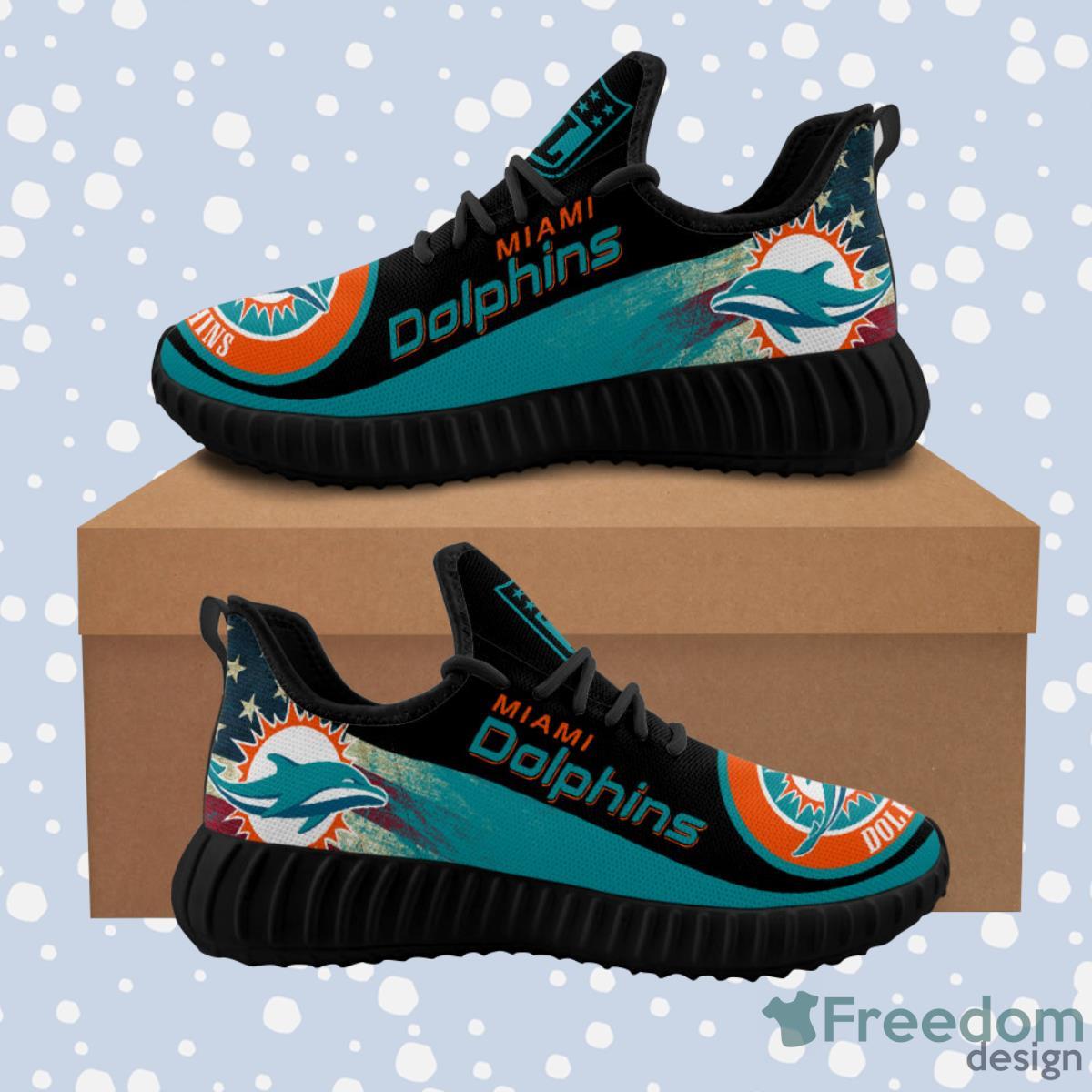 Miami Dolphins Sneakers Big Logo Reze Shoes Product Photo 1