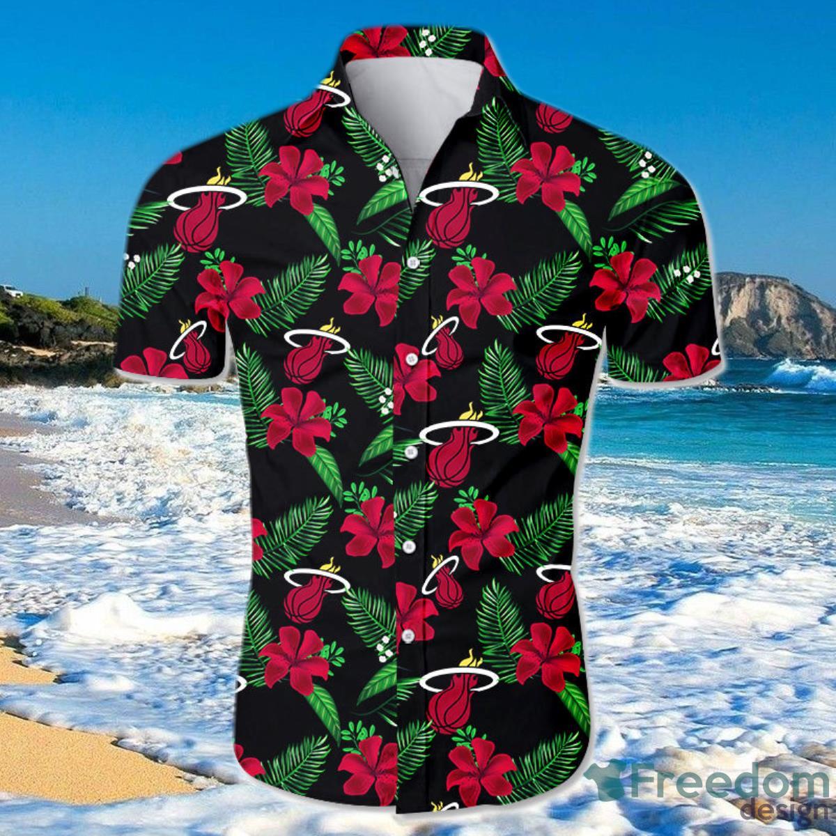 Miami Heat Hawaiian Shirt For Men And Women Small Flowers Product Photo 1