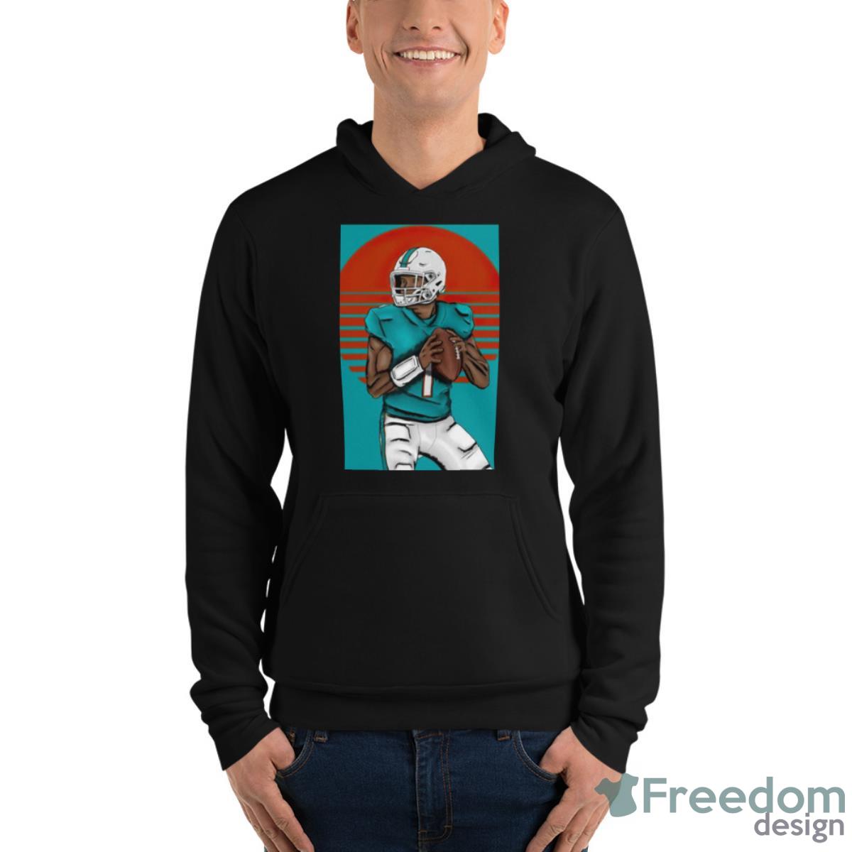 Tua Tagovailoa Miami Dolphins Men's Name & Number Logo T-Shirt - Ash