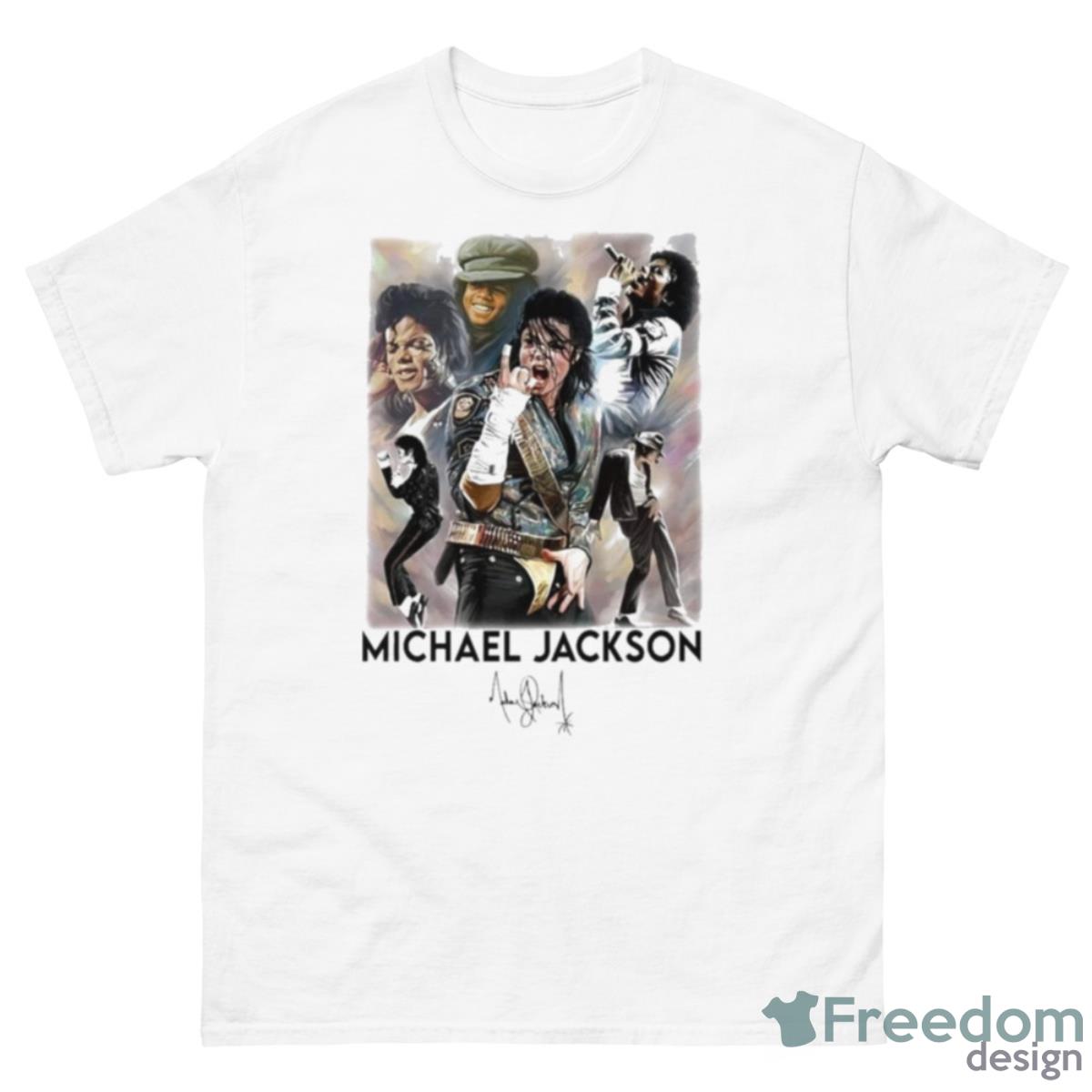 Michael Jackson Music American Signatures Shirt - 500 Men’s Classic Tee Gildan