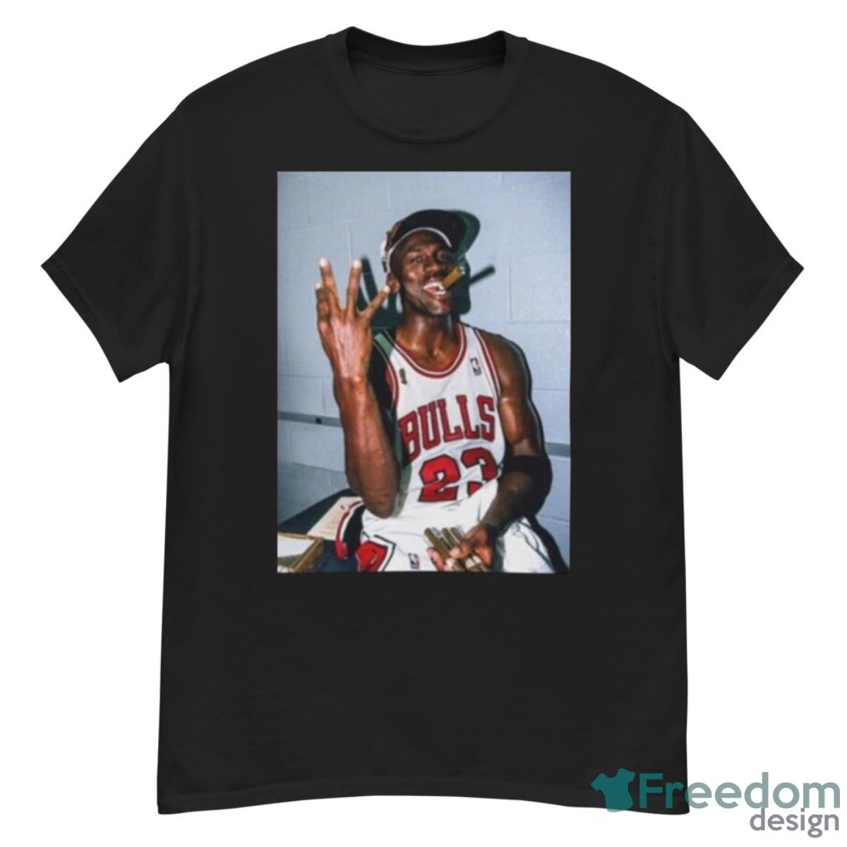 Michael Jordan Cigar Smoke Champions T-Shirt