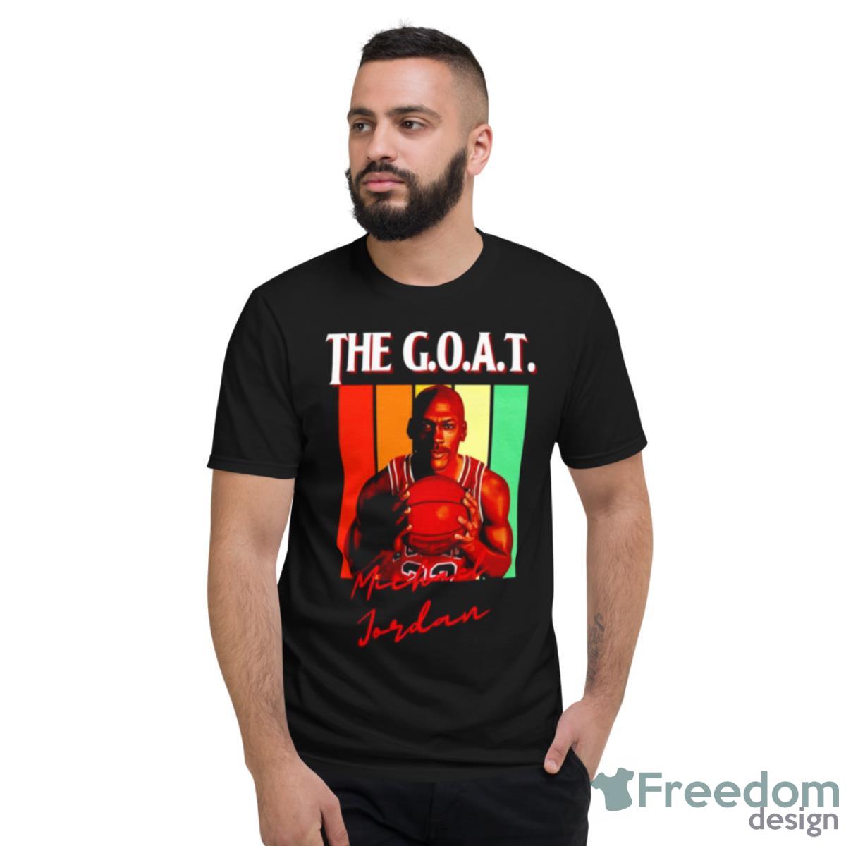 Michael Jordon The GOAT Shirt - Short Sleeve T-Shirt