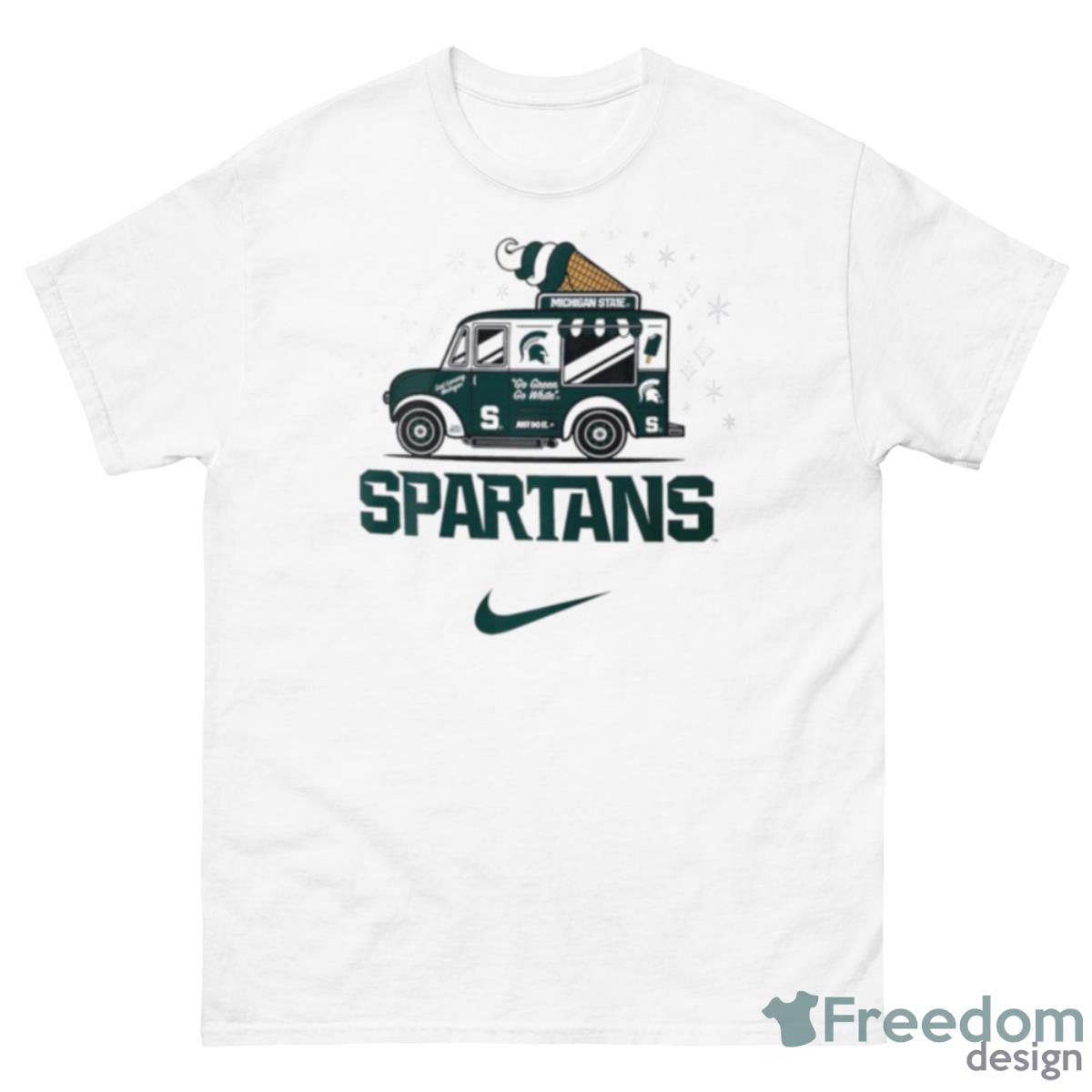 Michigan State Spartans Nike Campus Ice Cream Shirt - 500 Men’s Classic Tee Gildan
