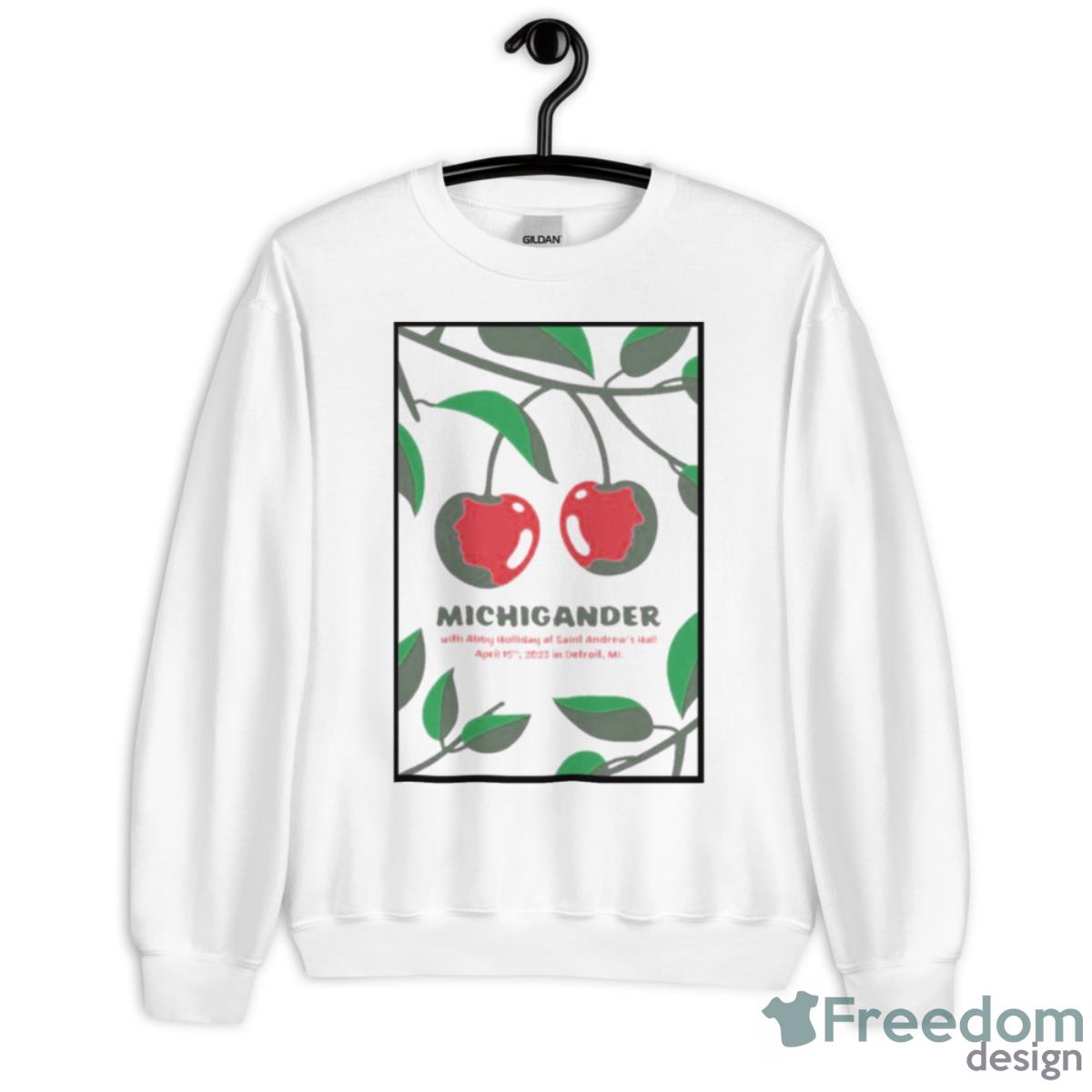 Michigander April 15 2023 Detroit MI Poster Shirt - Unisex Heavy Blend Crewneck Sweatshirt