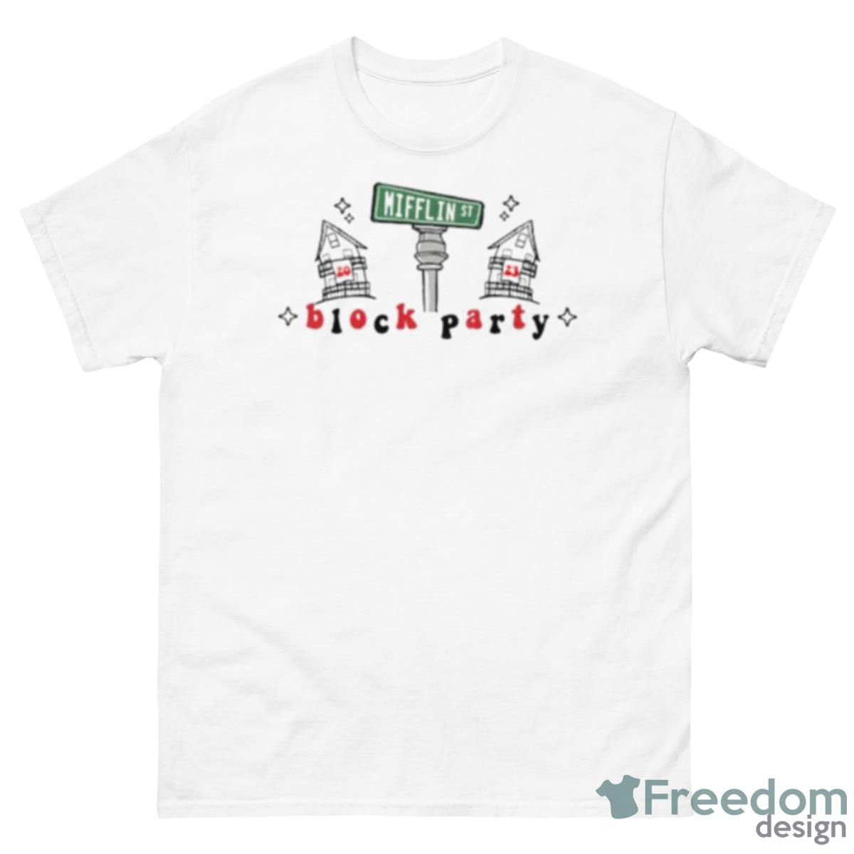 Miflin St Block Party Shirt - 500 Men’s Classic Tee Gildan