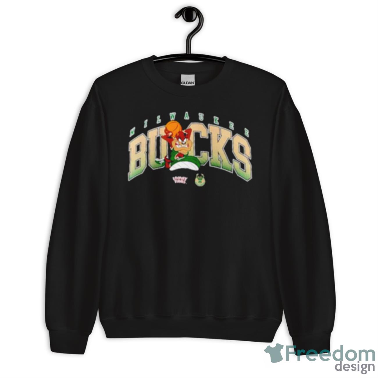 Milwaukee Bucks Looney Tunes Taz Shirt - Unisex Crewneck Sweatshirt