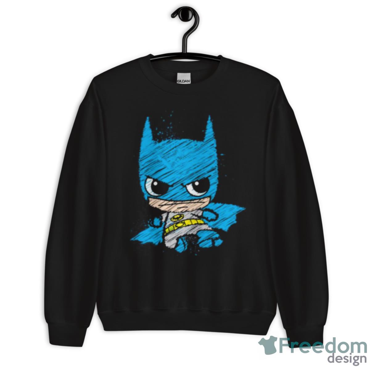 Mini Batman Sketch Chibi Shirt - Unisex Crewneck Sweatshirt