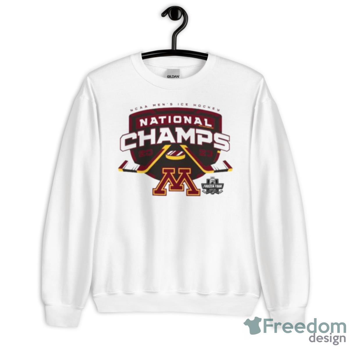 Minnesota Golden Gophers NCAA Men’s Ice Hockey National Champions 2023 Shirt - Unisex Heavy Blend Crewneck Sweatshirt