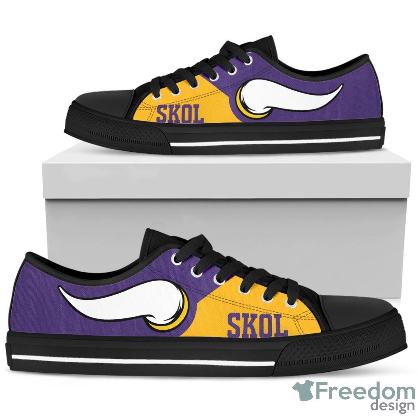 Minnesota Vikings Low Top Canvas Shoes For Men And Women Product Photo 2