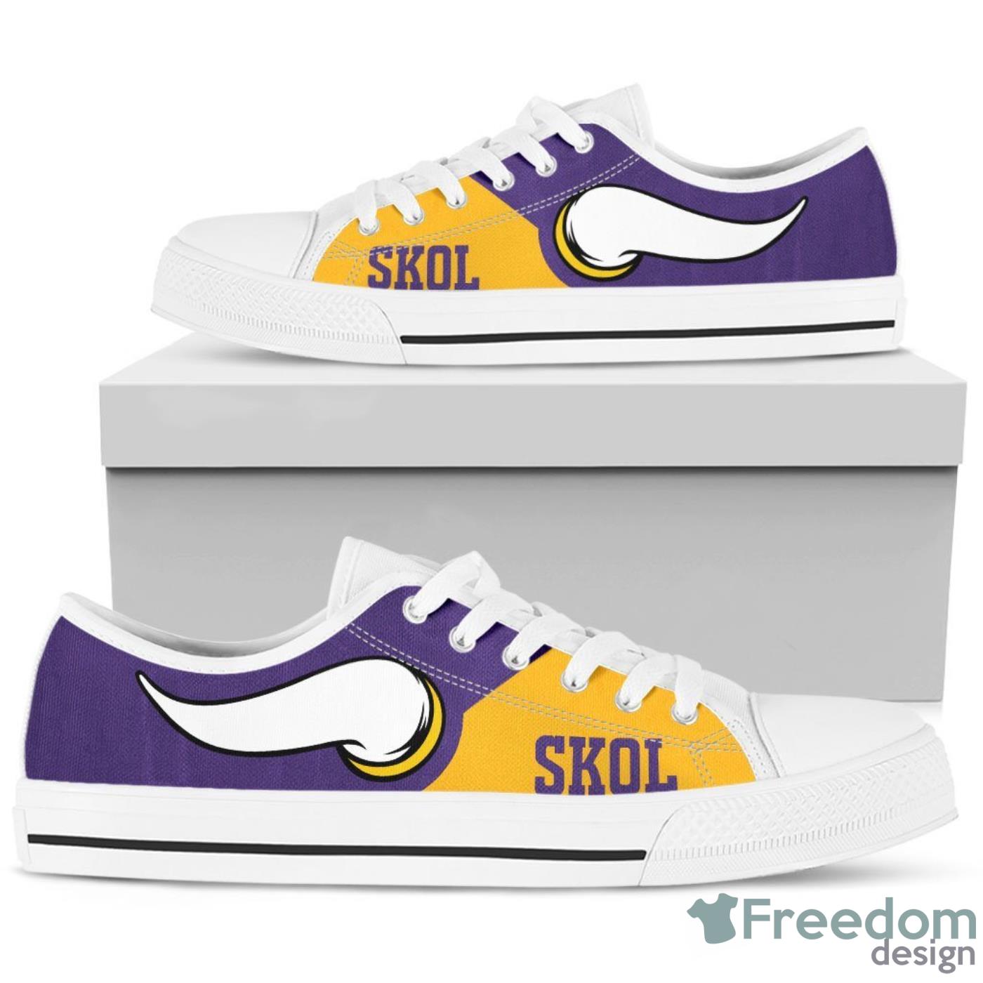 Minnesota Vikings Low Top Canvas Shoes For Men And Women Product Photo 1