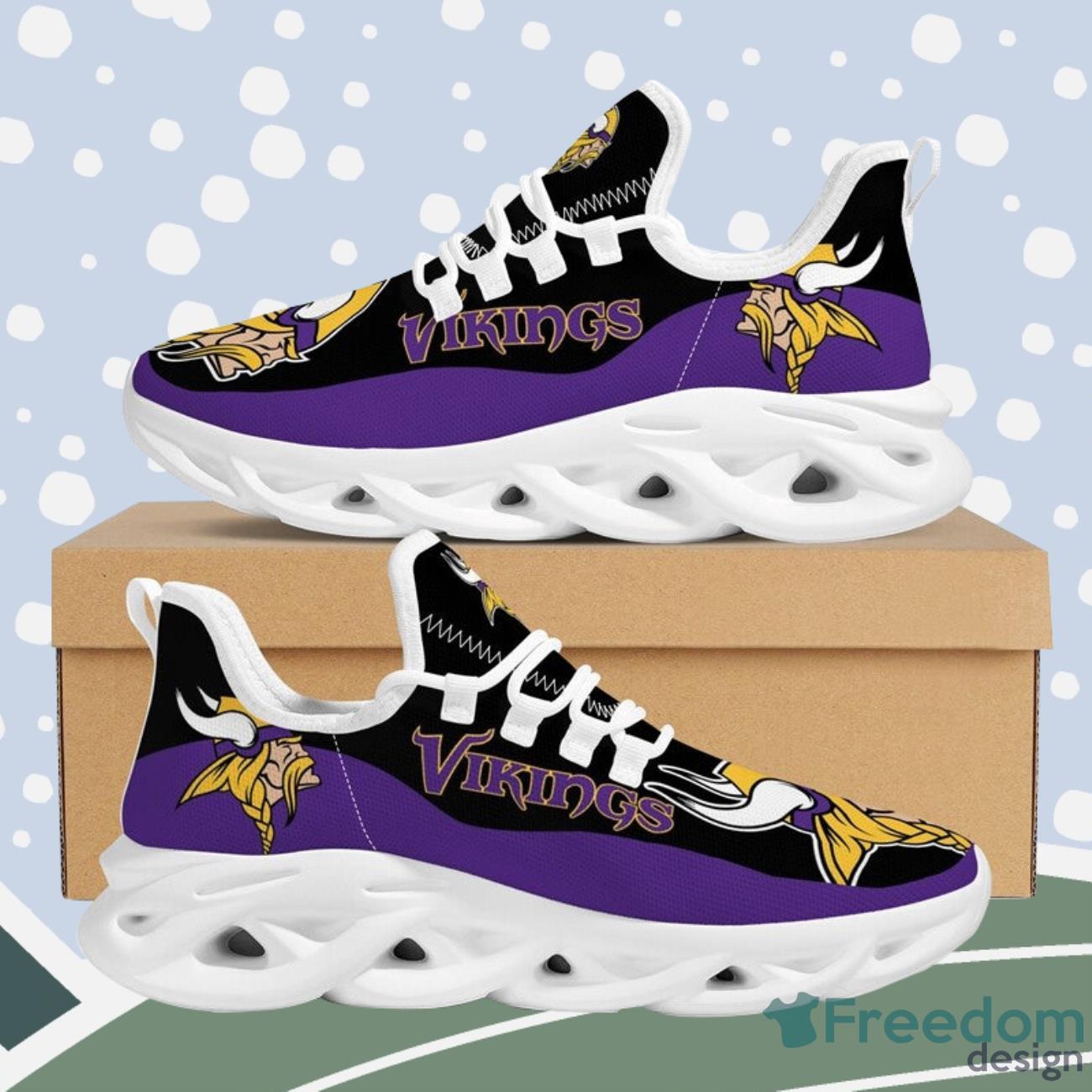 Minnesota Vikings Max Soul Sneakers Running Shoes NFL Gifts Product Photo 2