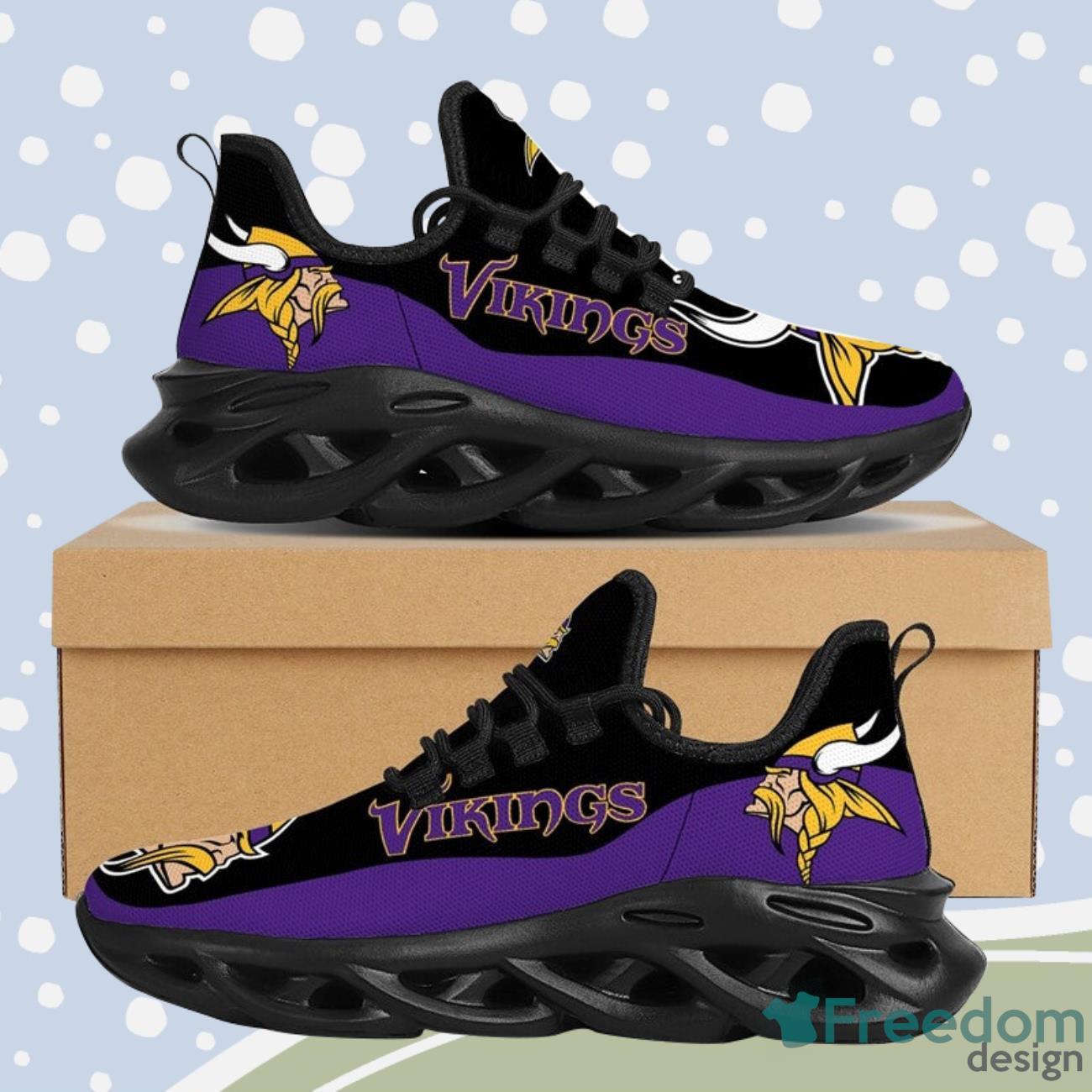 Minnesota Vikings Max Soul Sneakers Running Shoes NFL Gifts Product Photo 1