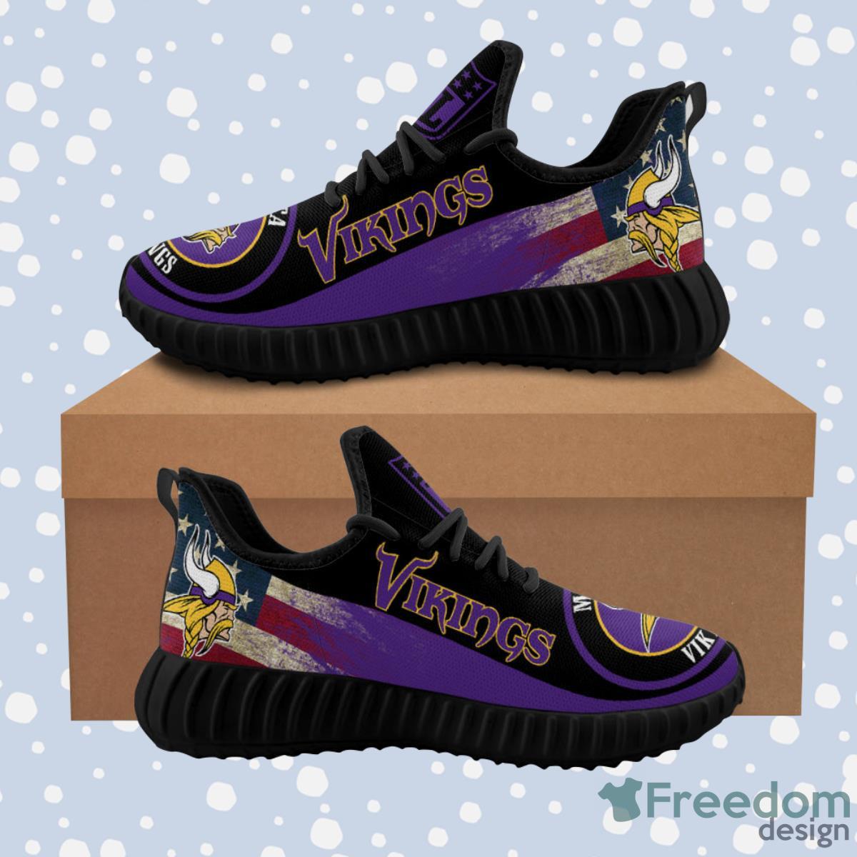 Minnesota Vikings Sneakers Big Logo Reze Shoes Product Photo 2