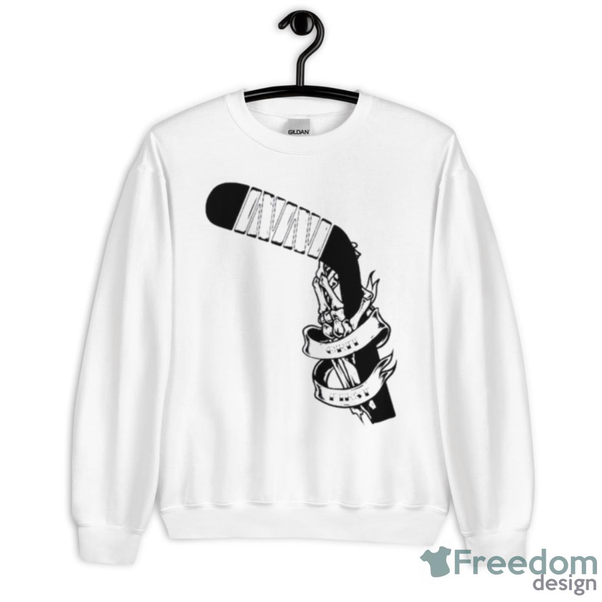 Minnesota Wild Grit First Skeleton Hockey Shirt - Unisex Heavy Blend Crewneck Sweatshirt