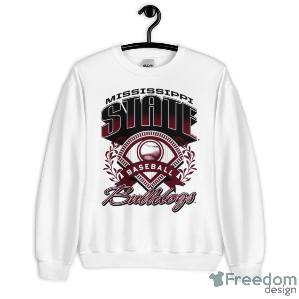 Mississippi State Bulldogs Baseball Shirt - Unisex Heavy Blend Crewneck Sweatshirt