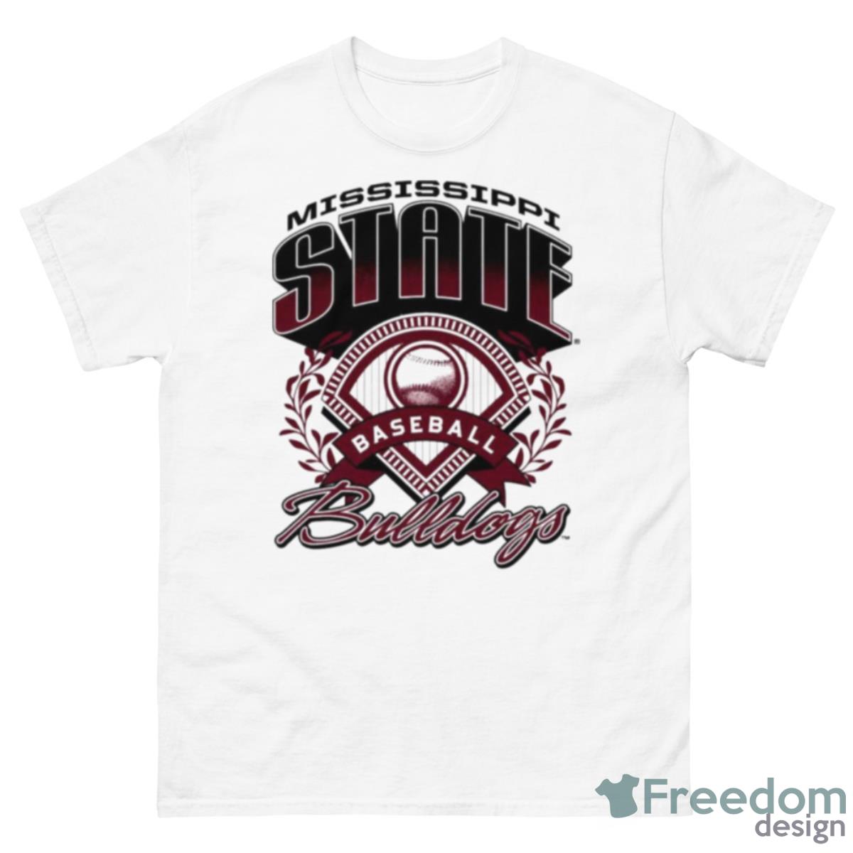 Mississippi State Bulldogs Baseball Shirt - 500 Men’s Classic Tee Gildan