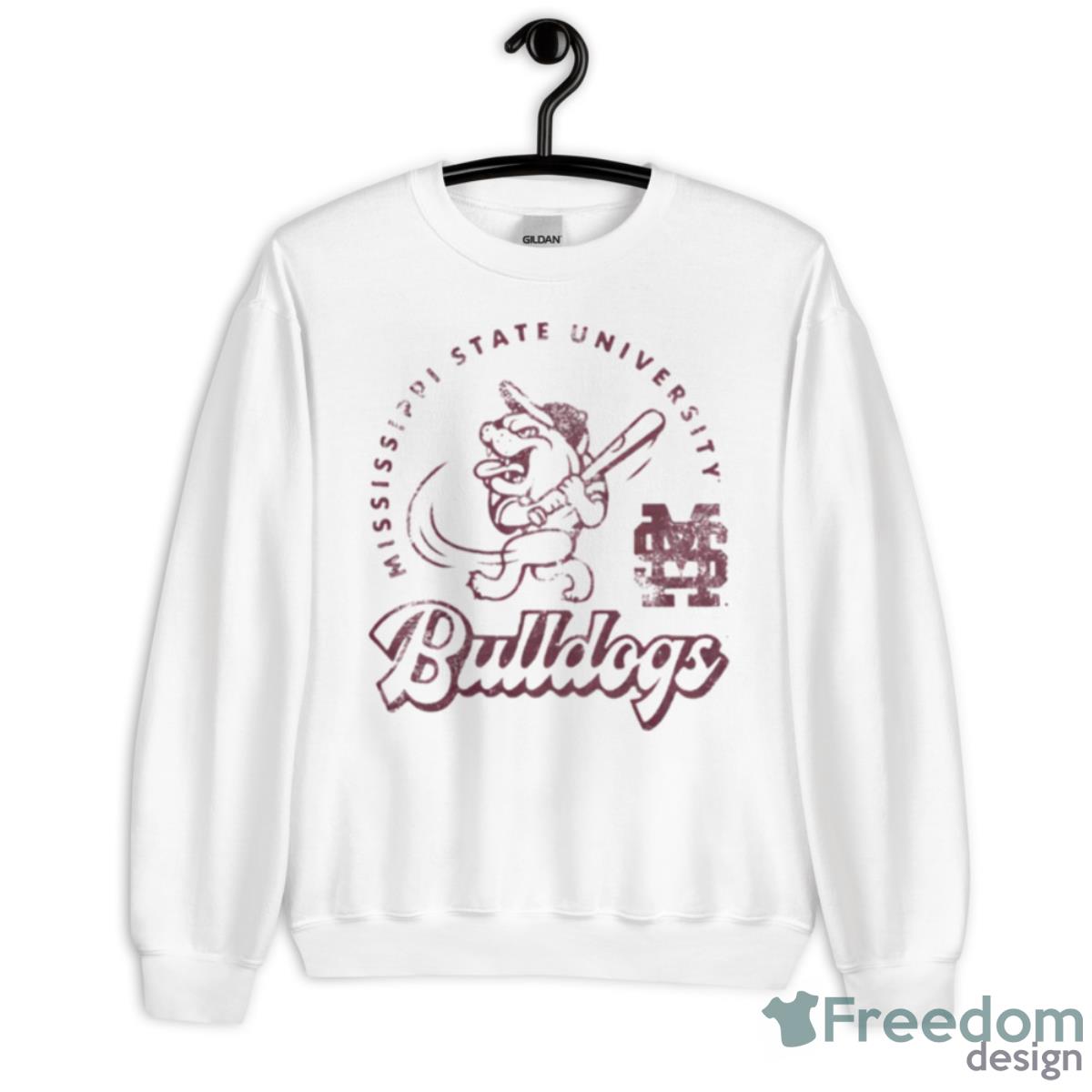 Mississippi State University Bulldogs Mascot Shirt - Unisex Heavy Blend Crewneck Sweatshirt