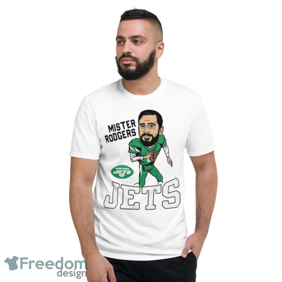 Aaron Rodgers 8 New York Jets football cartoon 2023 T-shirt