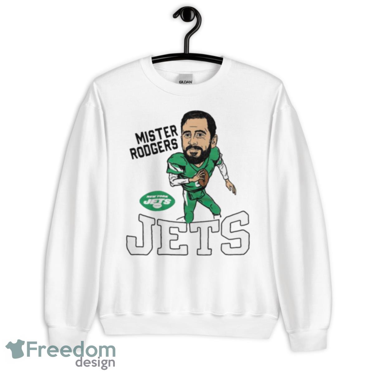 Aaron Rodgers 8 New York Jets football cartoon 2023 T-shirt