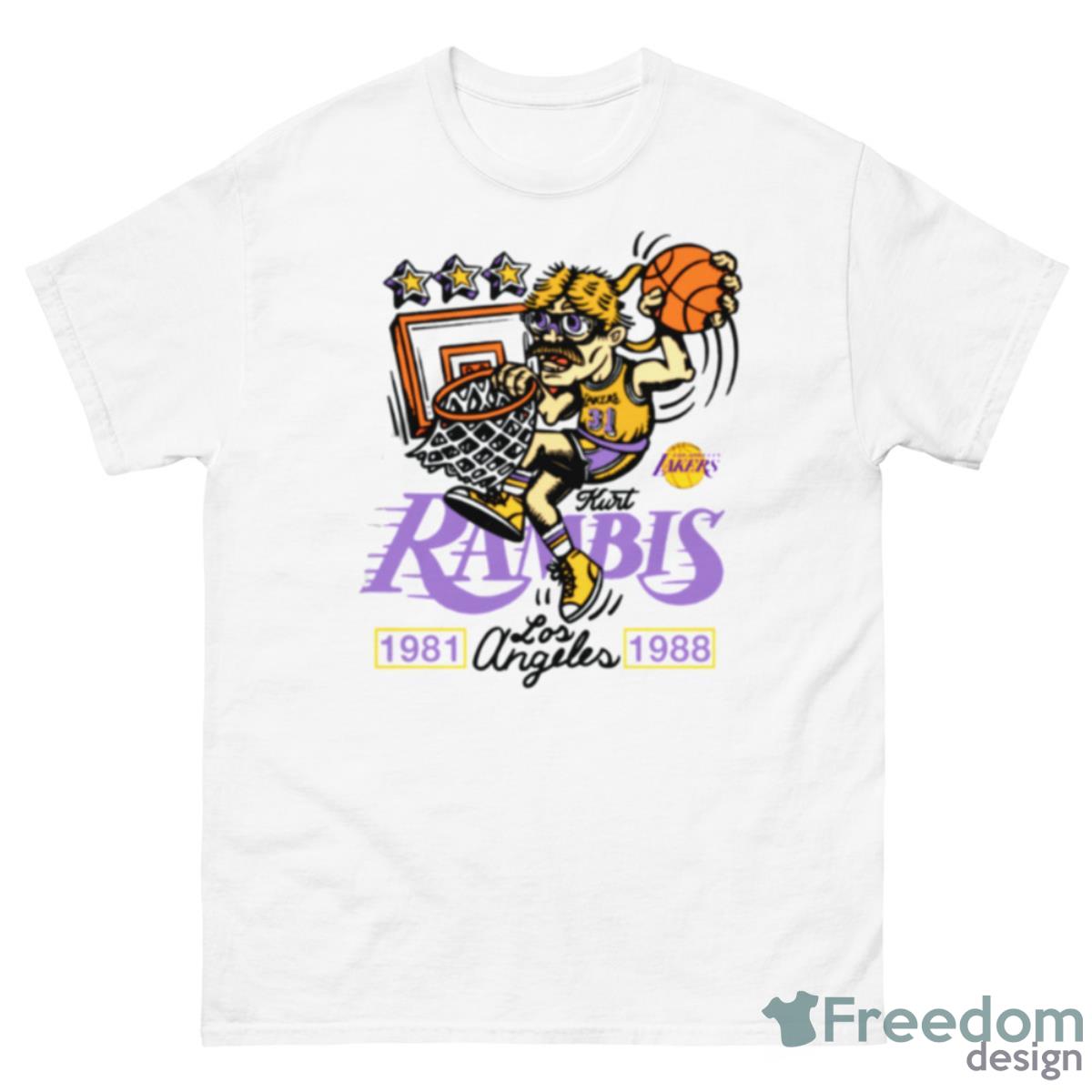 Men's Los Angeles Lakers Mitchell & Ness White Kurt Rambis