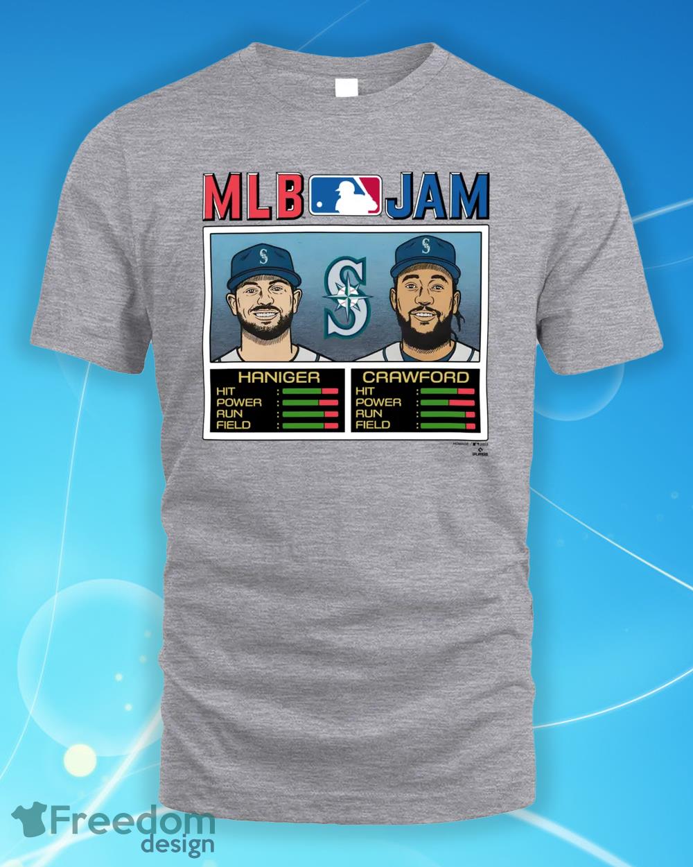 MLB Seattle Mariners Jam Mariners Haniger And Crawford Design T Shirts -  Freedomdesign