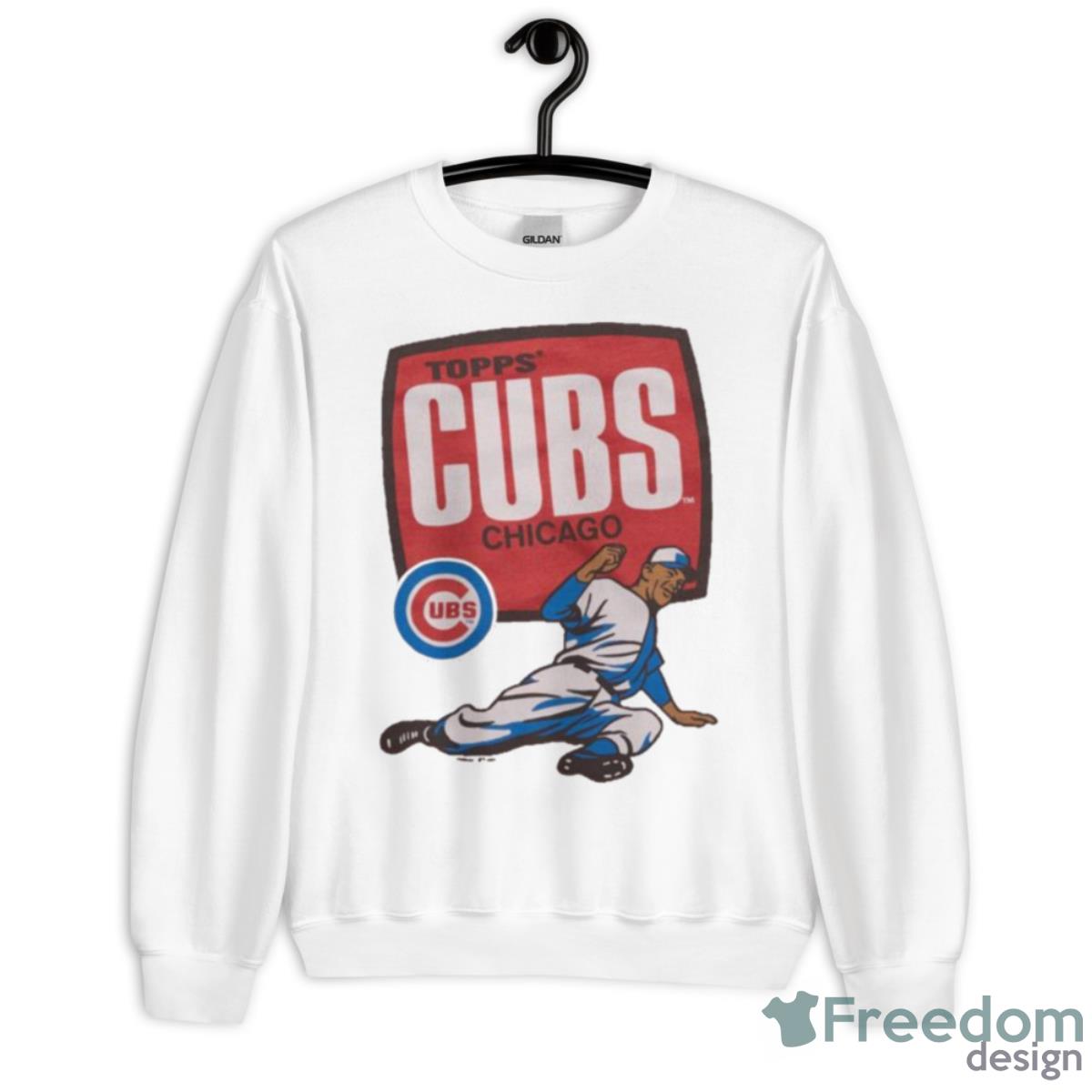 MLB X Topps Chicago Cubs Shirt - Unisex Heavy Blend Crewneck Sweatshirt