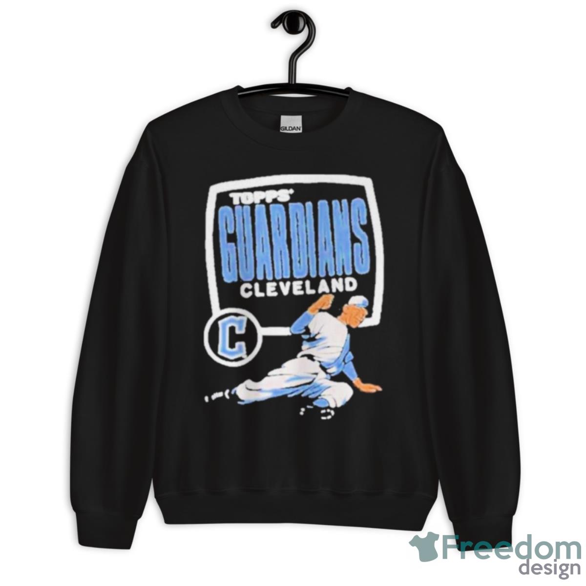 MLB X Topps Cleveland Guardians Shirt - Unisex Crewneck Sweatshirt