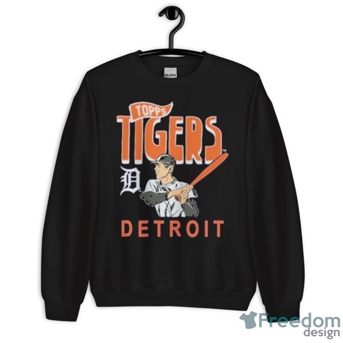 MLB X Topps Detroit Tigers Shirt - Unisex Crewneck Sweatshirt