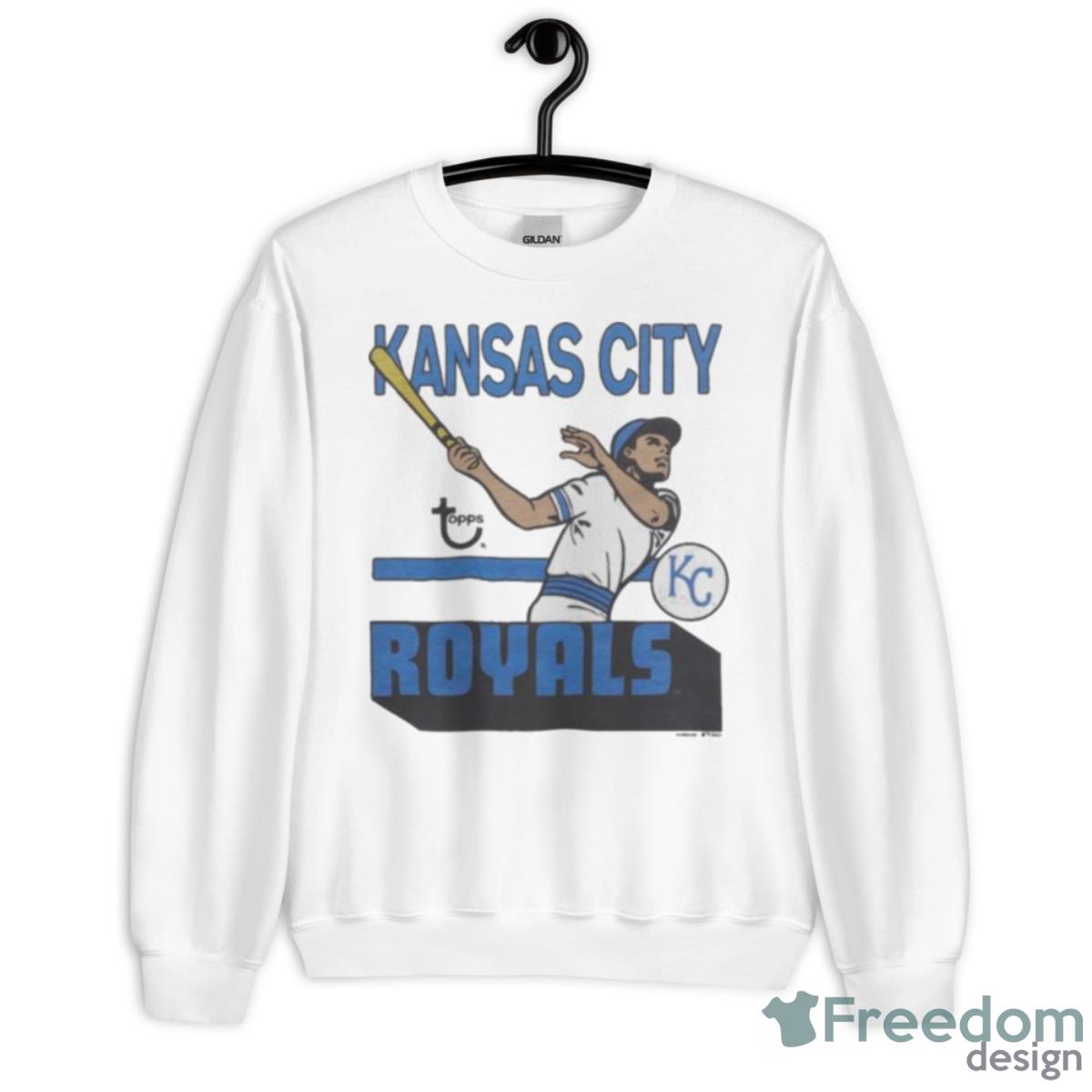 MLB X Topps Kansas City Royals Shirt - Unisex Heavy Blend Crewneck Sweatshirt