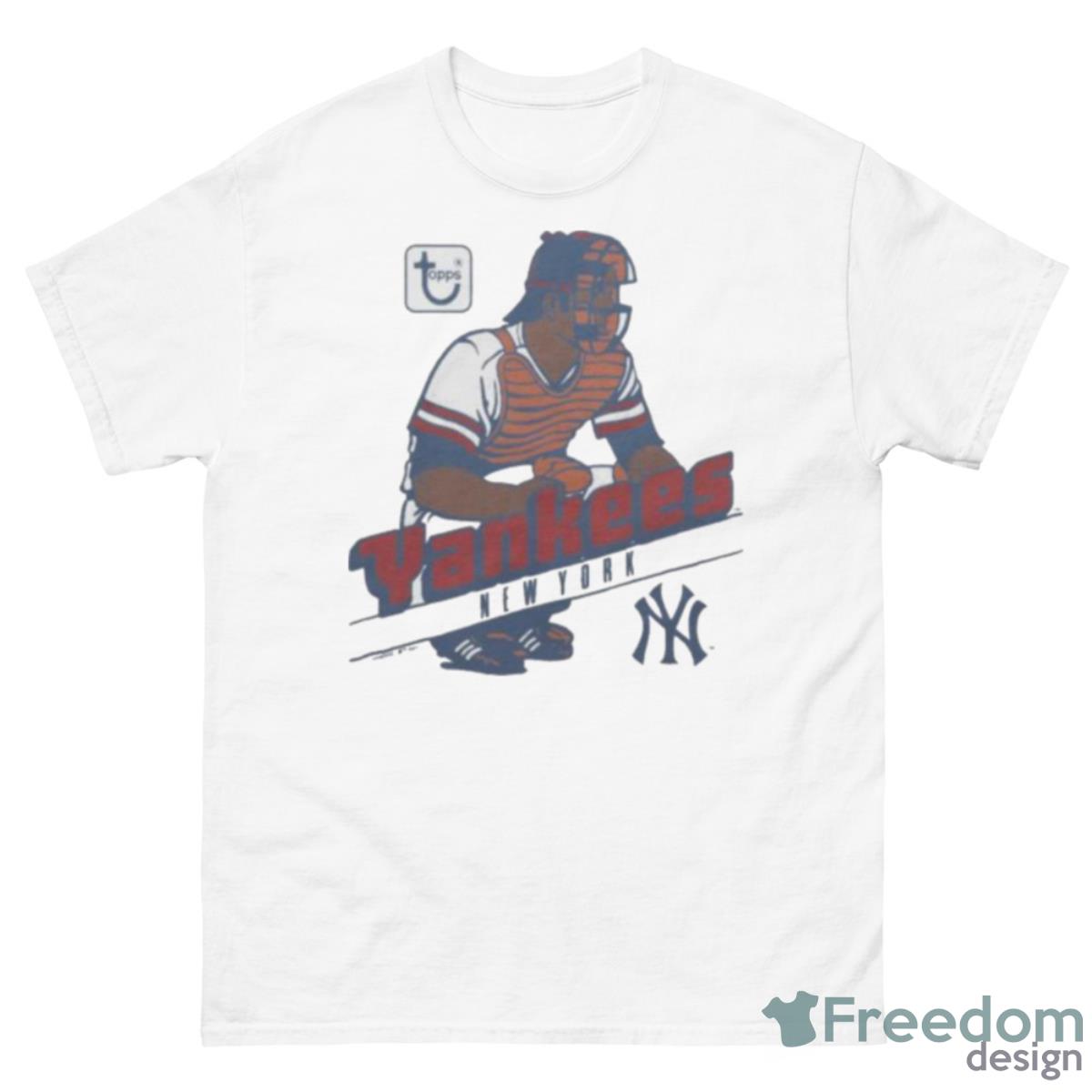 MLB X Topps New York Yankees Shirt - 500 Men’s Classic Tee Gildan