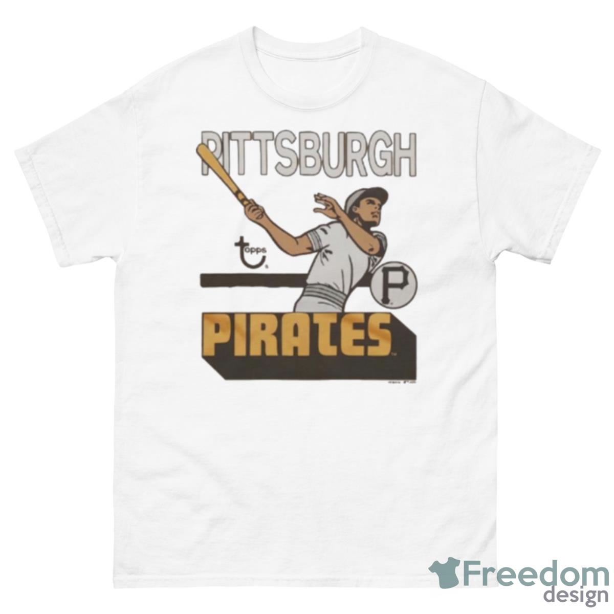 MLB X Topps Pittsburgh Pirates Shirt - 500 Men’s Classic Tee Gildan
