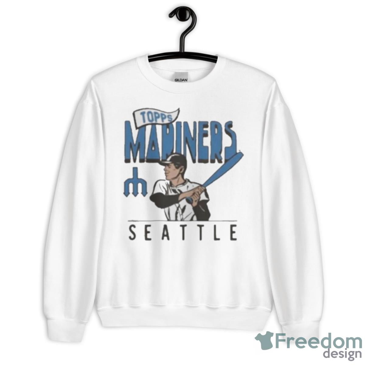 MLB X Topps Seattle Mariners Shirt - Unisex Heavy Blend Crewneck Sweatshirt