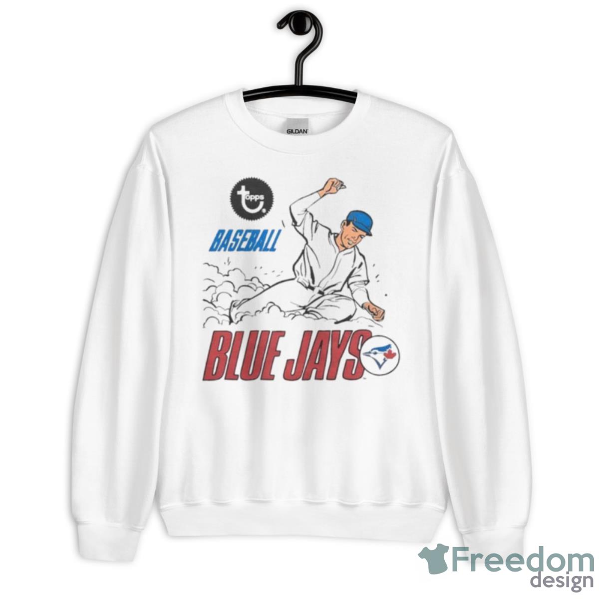 MLB X Topps Toronto Blue Jays Shirt - Unisex Heavy Blend Crewneck Sweatshirt