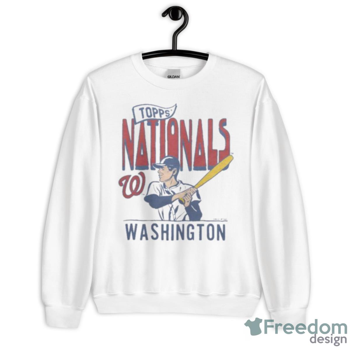 MLB X Topps Washington Nationals Shirt - Unisex Heavy Blend Crewneck Sweatshirt