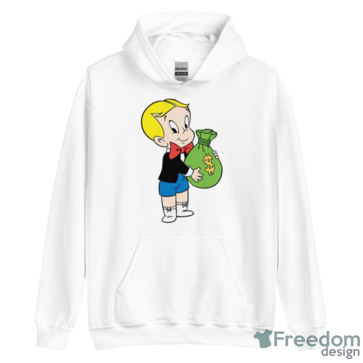 Money Bag Color Richie Rich Shirt - Unisex Heavy Blend Hooded Sweatshirt Money Bag Color Richie Rich Shirt - Unisex Heavy Blend Hooded Sweatshirt