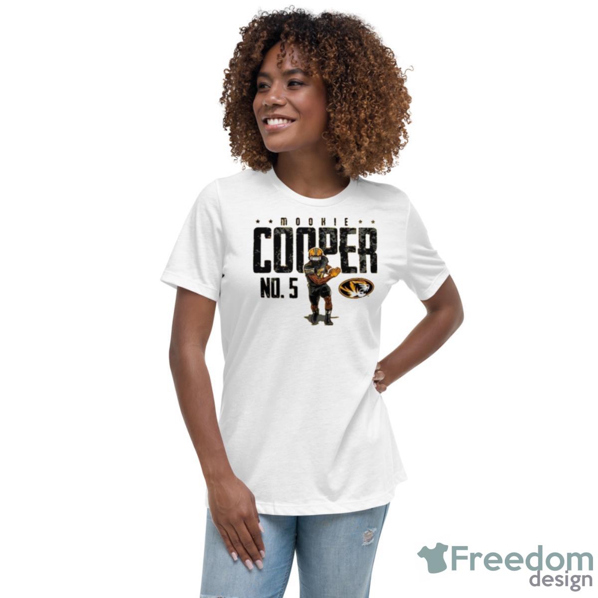 Mookie Cooper No 5 Missouri Tigers Shirt - Womens Relaxed Short Sleeve Jersey Tee Mookie Cooper No 5 Missouri Tigers Shirt - Womens Relaxed Short Sleeve Jersey Tee