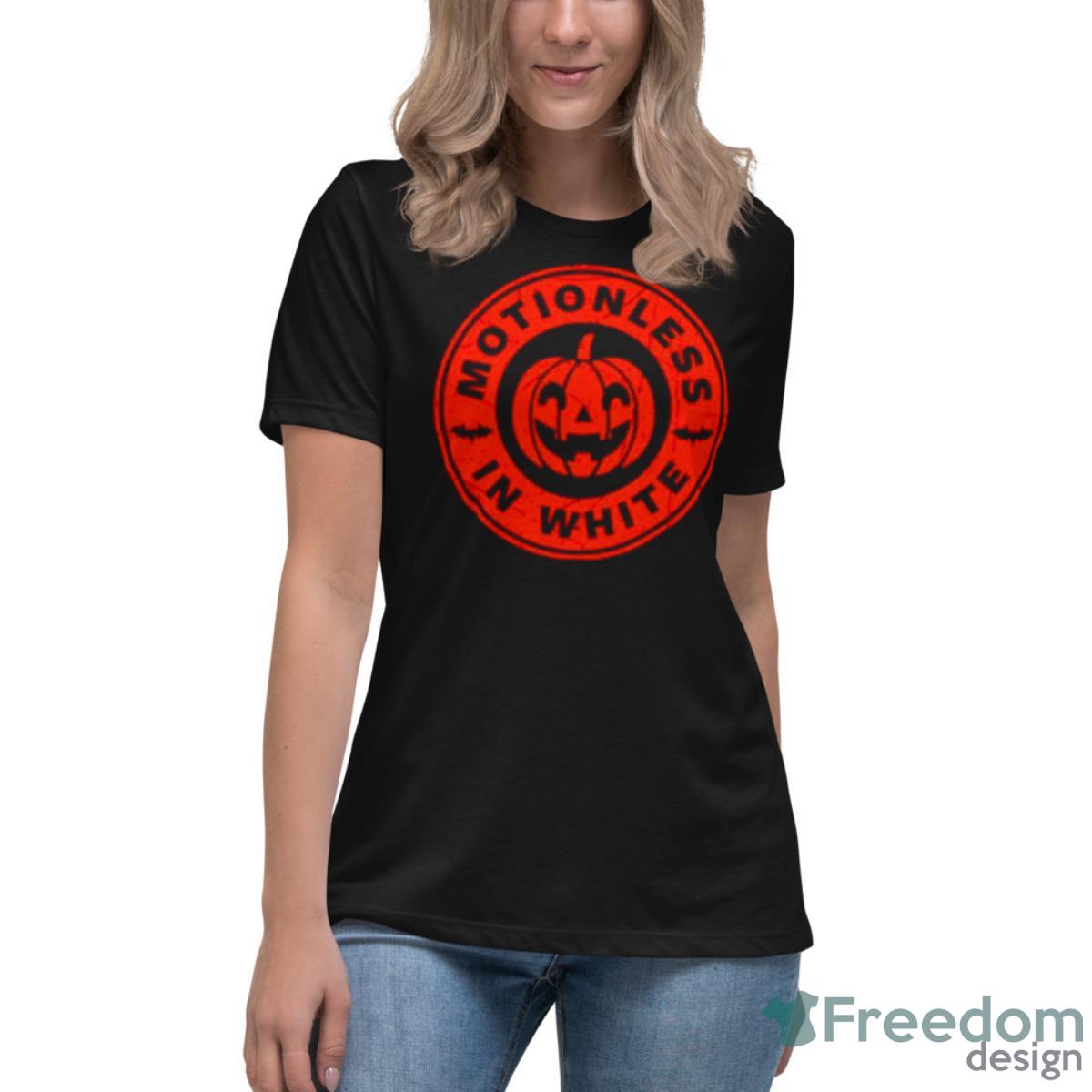Motionless In White Pumpkin Shirt - Womens Relaxed Short Sleeve Jersey Tee Motionless In White Pumpkin Shirt - Womens Relaxed Short Sleeve Jersey Tee
