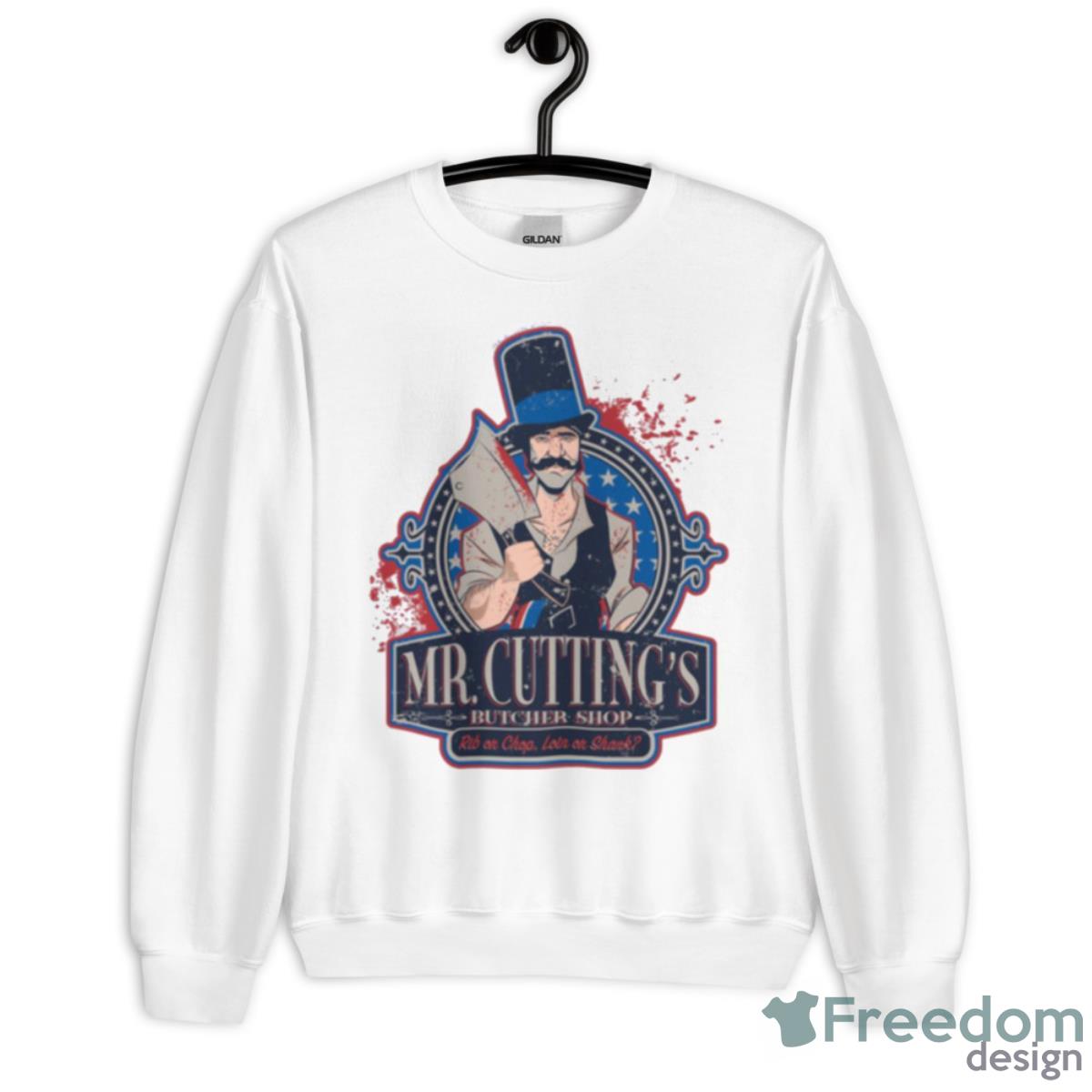 Mr Cutting’s Butcher Shop Shirt - Unisex Heavy Blend Crewneck Sweatshirt
