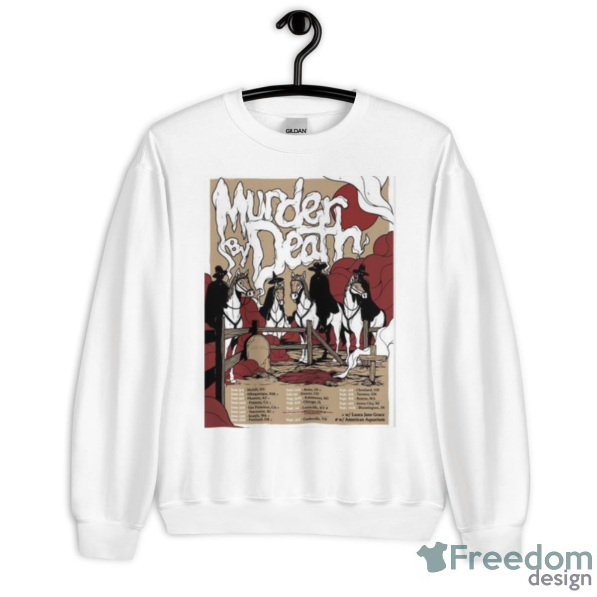 Murder By Death Last Tour Dates For 2023 As We Wish Covers Album Poster Shirt - Unisex Heavy Blend Crewneck Sweatshirt