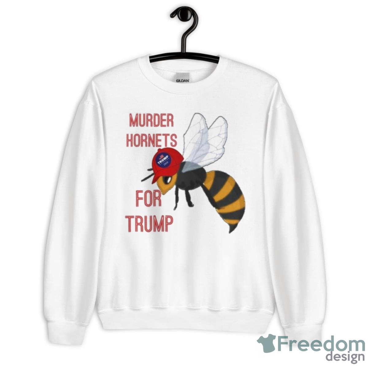 Murder Hornets For Trump Shirt - Unisex Heavy Blend Crewneck Sweatshirt