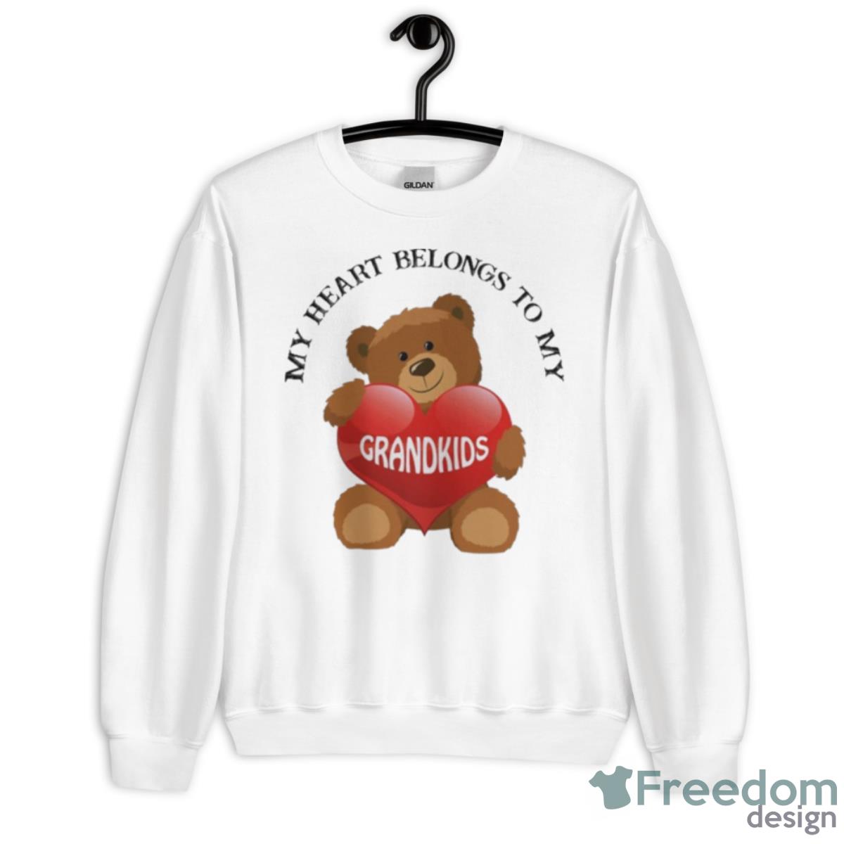 My Heart Belongs To My Grandkids Shirt - Unisex Heavy Blend Crewneck Sweatshirt