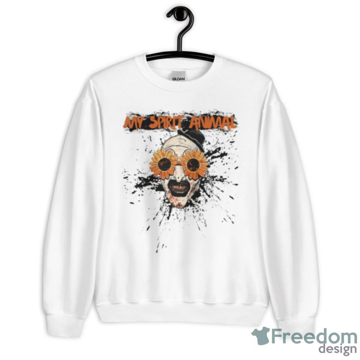 My Spirit Animal Art The Clown Terrifier 2 Horror Movie Shirt - Unisex Heavy Blend Crewneck Sweatshirt