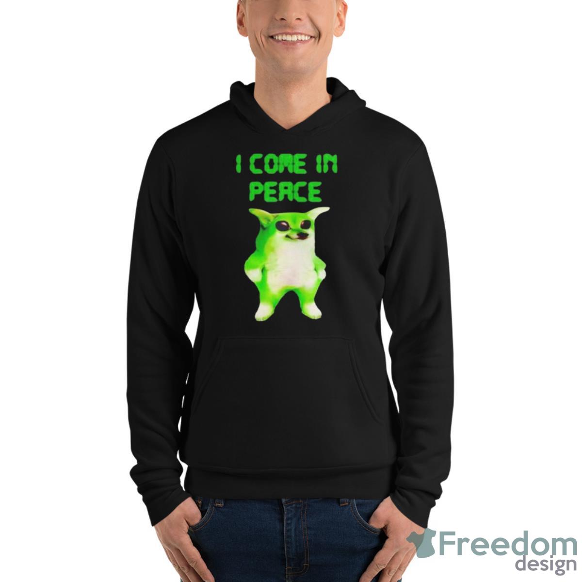NAFO I Come In Peace Shirt - Unisex Fleece Pullover Hoodie NAFO I Come In Peace Shirt - Unisex Fleece Pullover Hoodie
