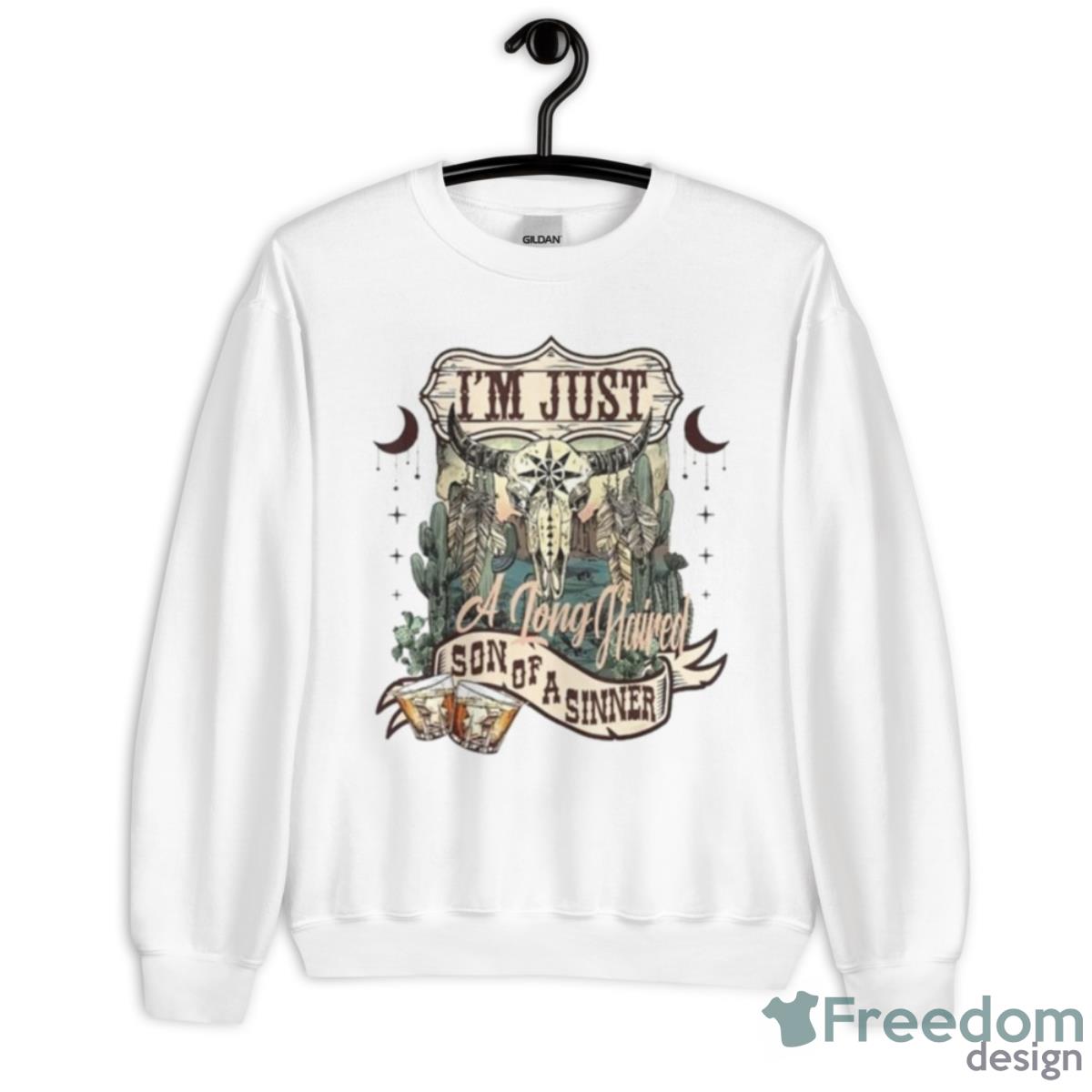 Nashville Desert Cowgirl Jelly Roll Rock And Roll Cowboy Shirt - Unisex Heavy Blend Crewneck Sweatshirt