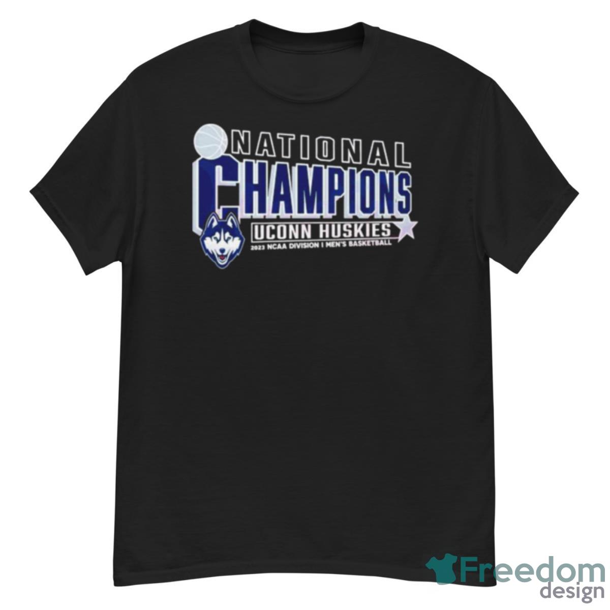 National Champions Unconn Huskies 2023 Ncaa Mens Basketball Shirt - G500 Men’s Classic T-Shirt