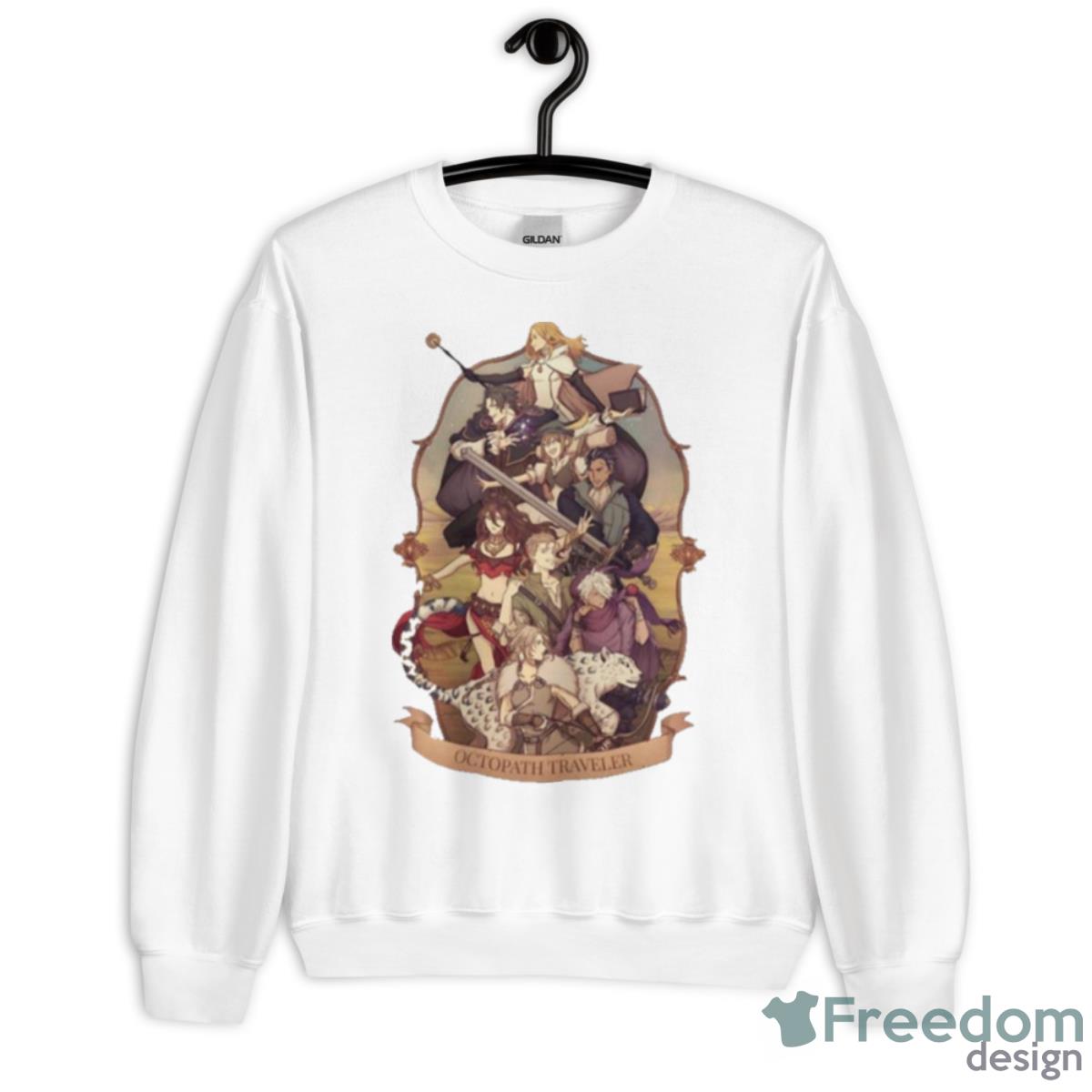 NBA Design Octopath Traveler Shirt - Unisex Heavy Blend Crewneck Sweatshirt