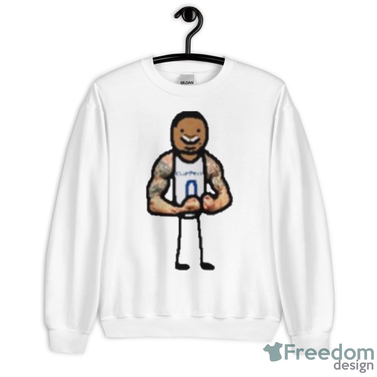 Nba Paint Muscle Westbrook Shirt - Unisex Heavy Blend Crewneck Sweatshirt