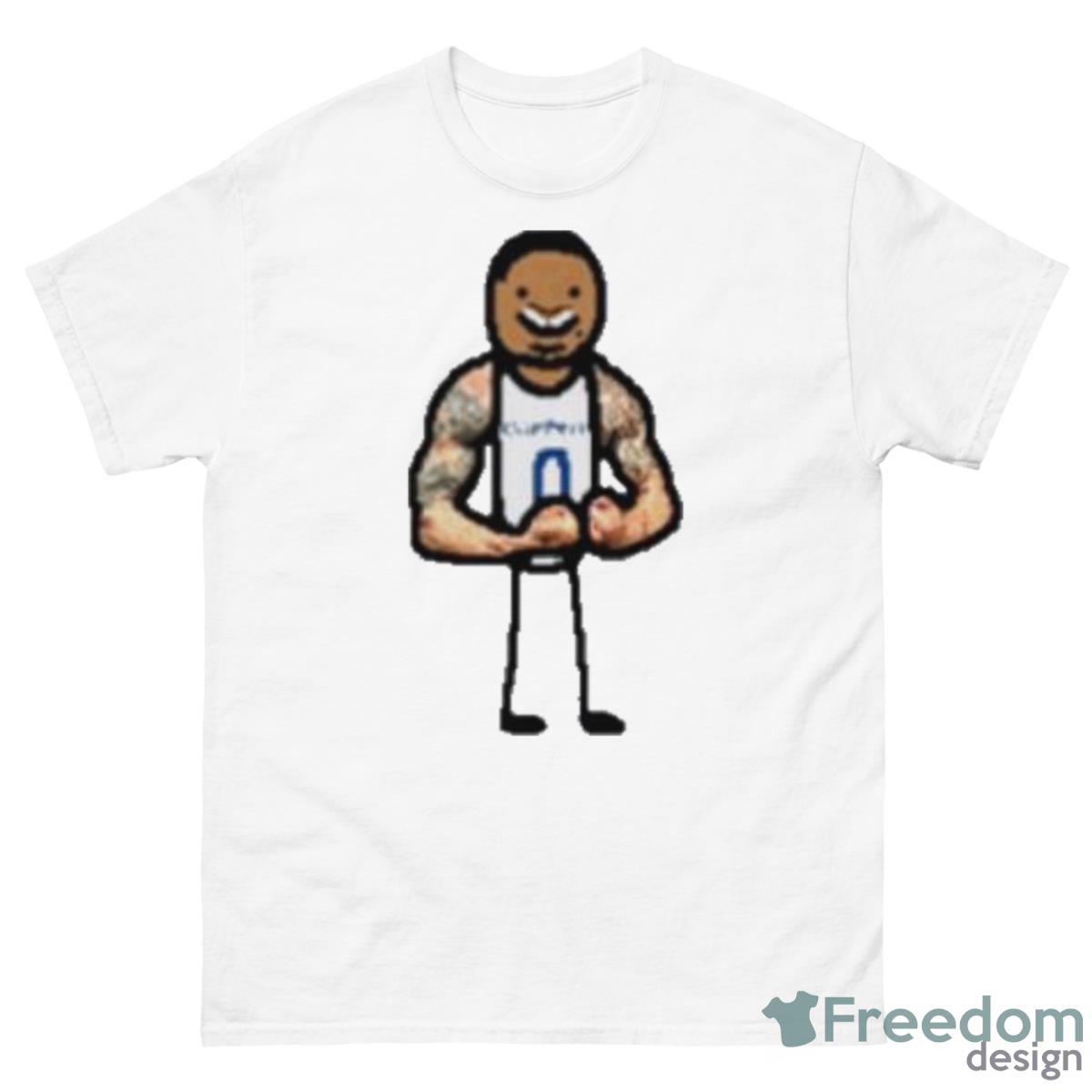Nba Paint Muscle Westbrook Shirt - 500 Men’s Classic Tee Gildan
