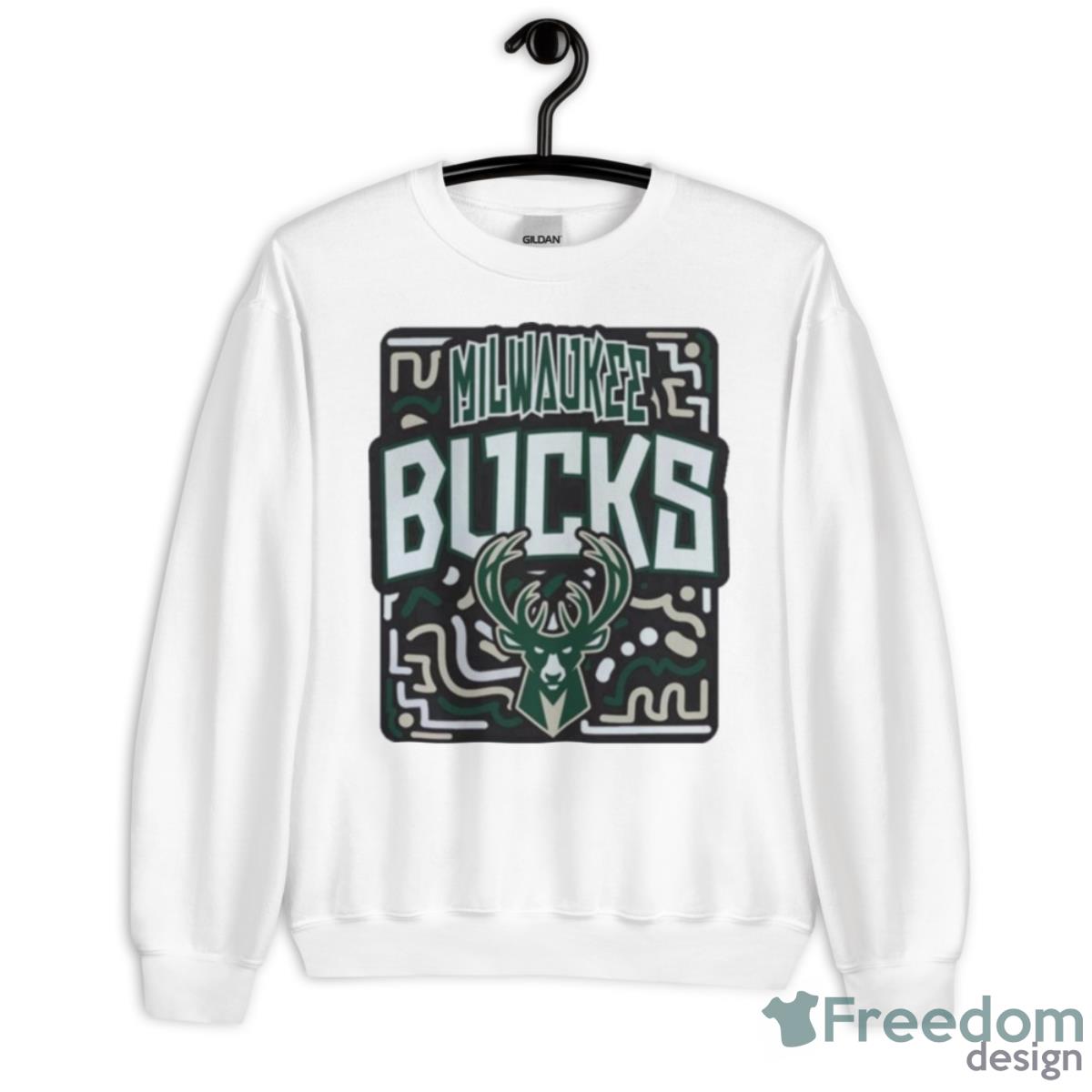 NBA Team Milwaukee Bucks Tribe Vibe 2023 Shirt - Unisex Heavy Blend Crewneck Sweatshirt