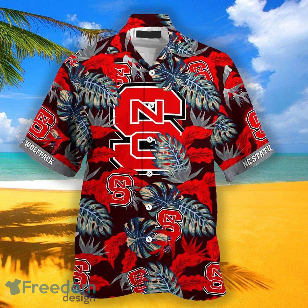 NC State Wolfpack Summer Hawaiian Shirt And Shorts For Sports Fans